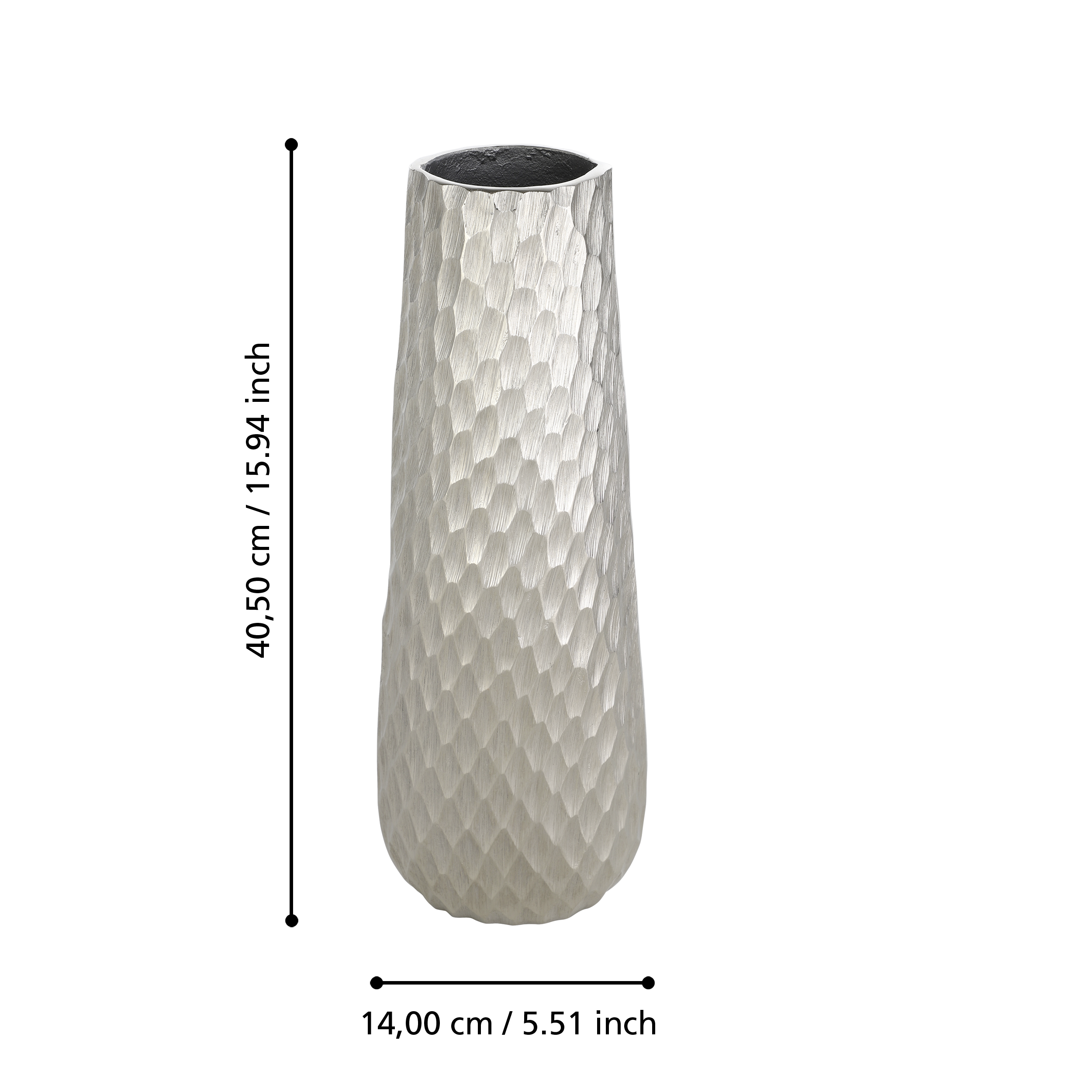 Vaza metal H 40,5