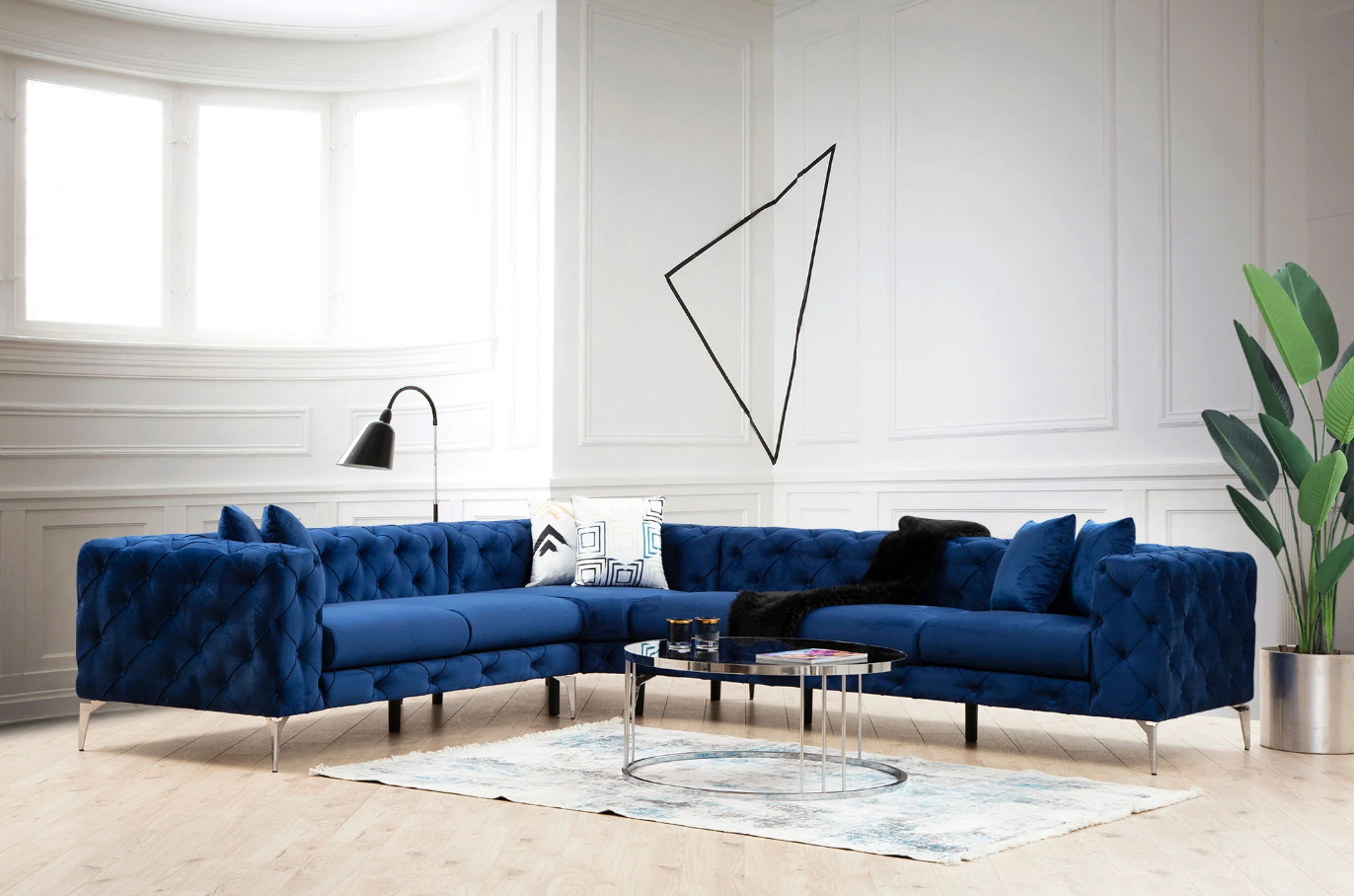Coltar Como Dreapta - Navy Blue