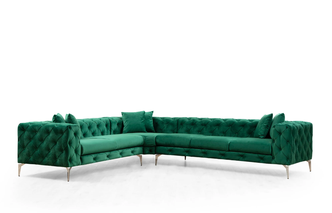 Coltar Como Dreapta - Verde Smarald