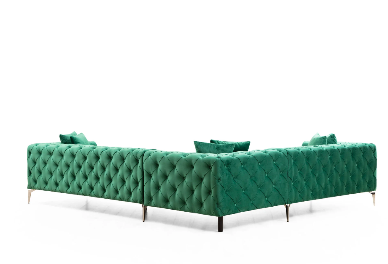 Coltar Como Dreapta - Verde Smarald