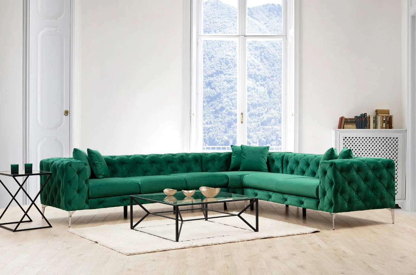 Coltar Como Stanga - Verde Smarald