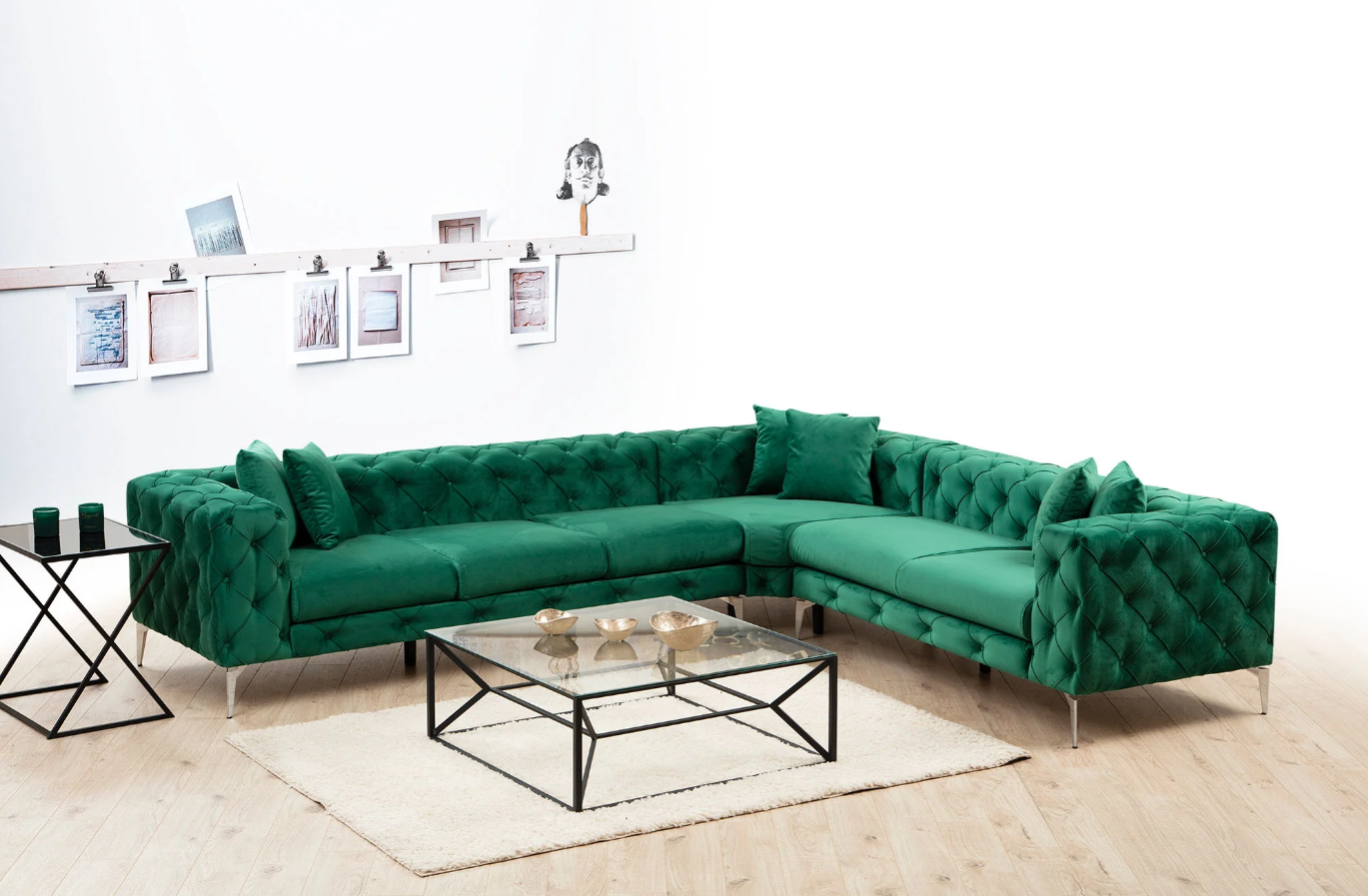 Coltar Como Stanga - Verde Smarald