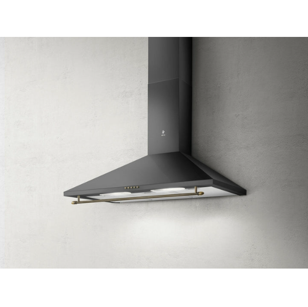 Hotă Neagră/Antracit Montaj Pe Perete 90cm TAMAYA RAIL ANBR/A/90, Elica