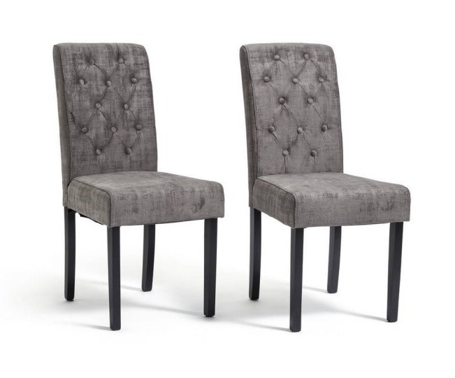 Set 2 Scaune Velvet Grey – 8342485